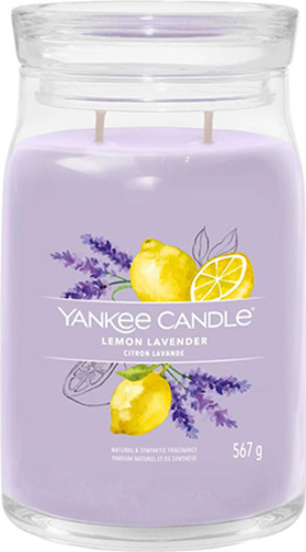Yankee Candle, Citron a levandule svíčka ve skleněné dóze , 567 g