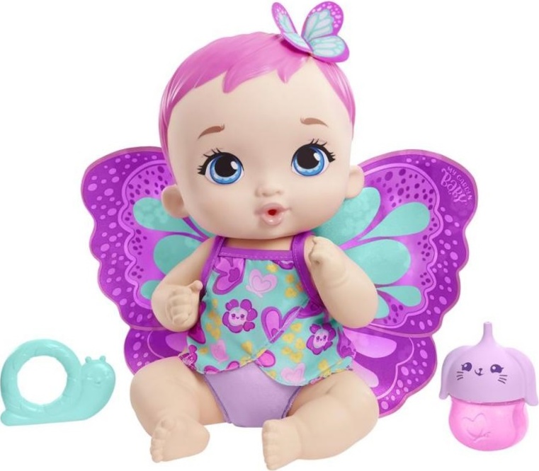 Mattel My Garden Baby Moje první miminko Purpurový motýlek GYP09