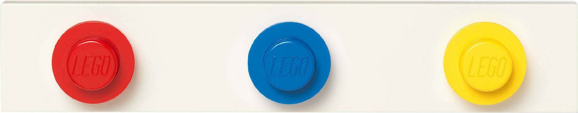 LEGO® nástěnný věšák - červená, modrá, žlutá