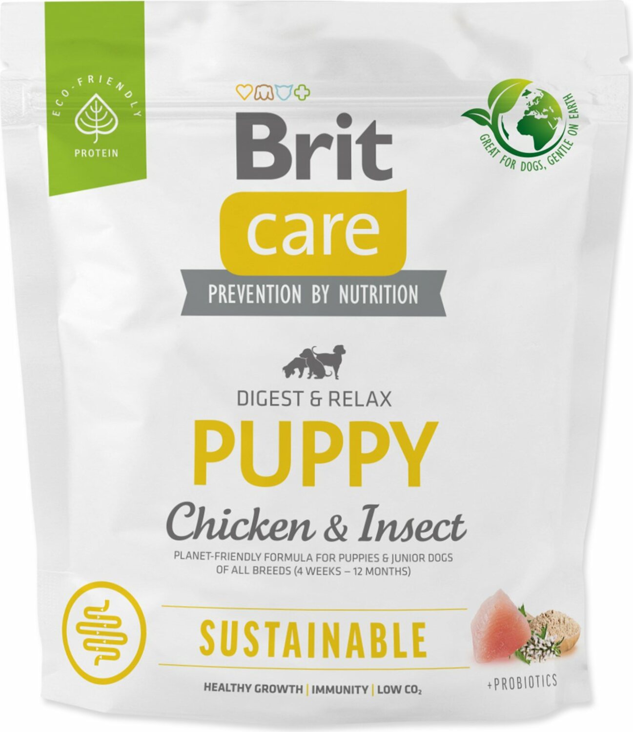 Krmivo Brit Care Dog Sustainable Puppy Chicken & Insoct 1kg