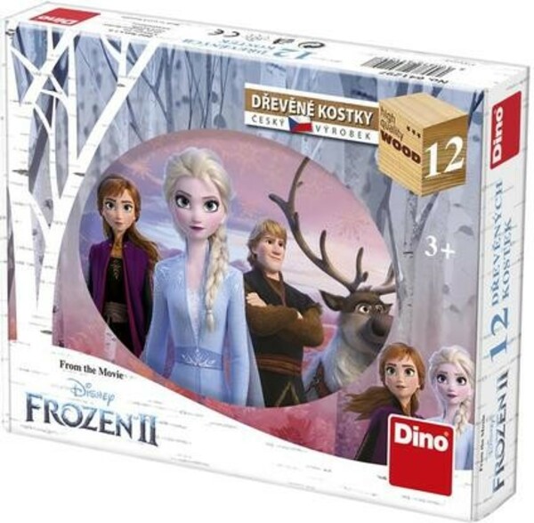 Dřevěné kostky Frozen II 12 ks