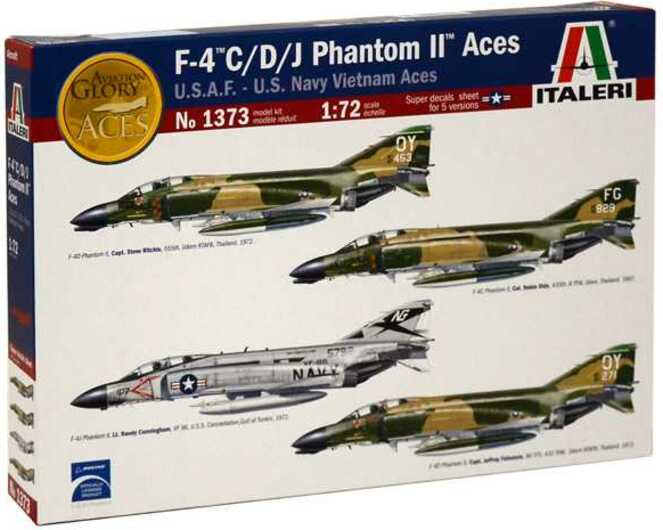 Model Kit letadlo 1373 - F-4 C / D / J PHANTOM II ACES USAF-US Navy Vietnam ACES (1:72)