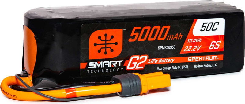 Spektrum Smart G2 LiPo 22.2V 5000mAh 50C IC5