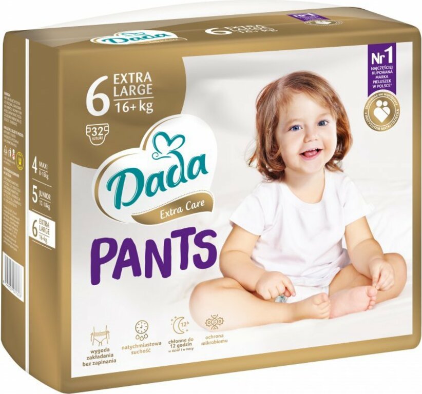 DADA Plenkové kalhotky Extra Care XL vel. L 6 (16+ kg), 32 ks