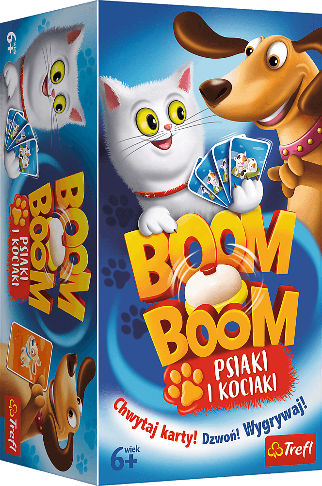 Trefl společenská hra Boom Boom psy a kočky