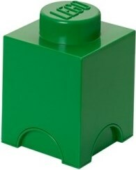 LEGO® úložný box 1 - tmavě zelená 125 x 125 x 180 mm