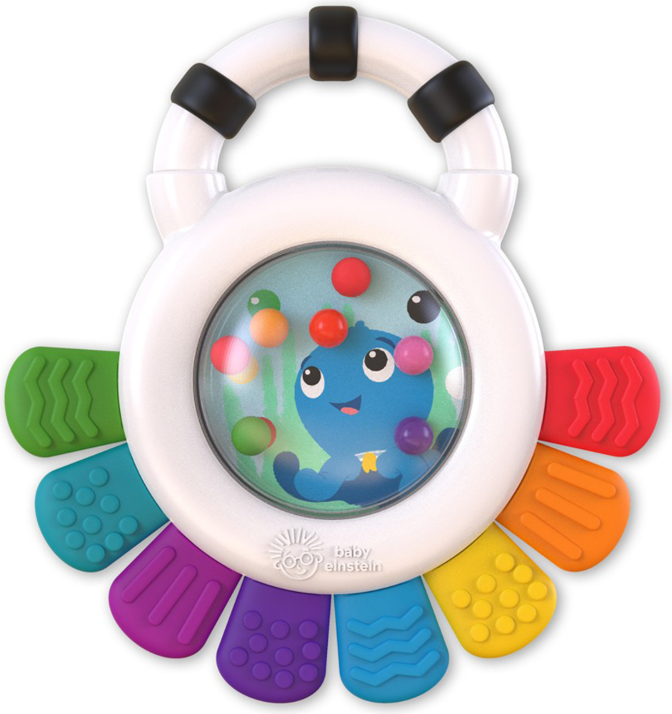 BABY EINSTEIN Hračka senzorické chrastítko a kousátko bez BPA Outstanding Opus™ 3m+