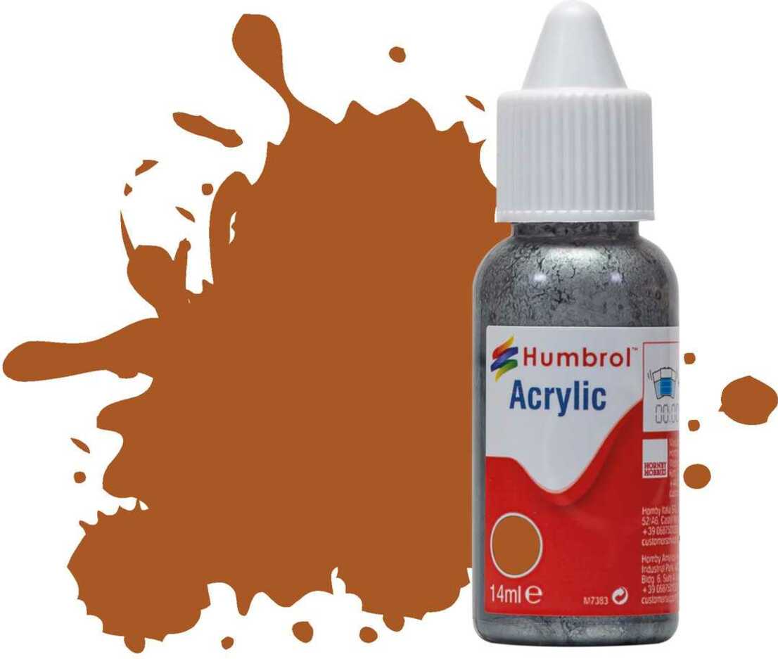 HUMBROL barva akryl DB0009 - No 9 Tan - Gloss - Acrylic 14ml - 14ml