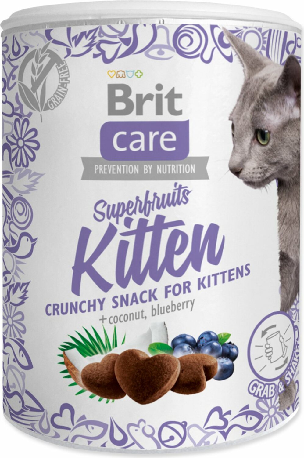 Pochoutka Brit Care Cat Snack Superfruits Kitten 100g