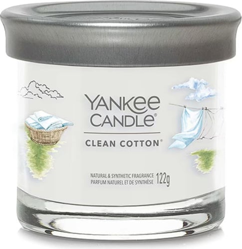 Yankee Candle, Čistá bavlna, Svíčka ve skleněném válci 122 g