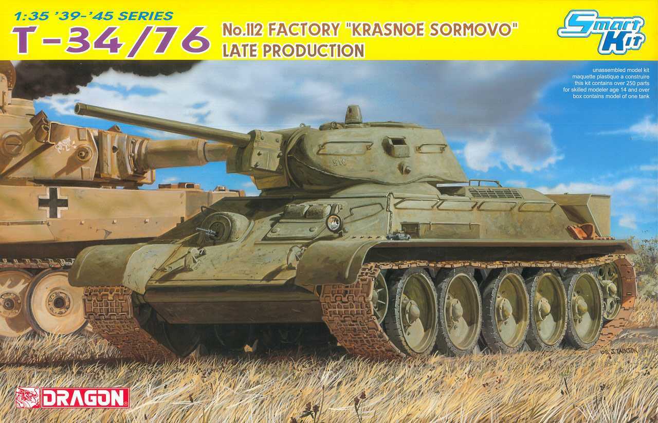 Model Kit tank 6479 - T-34/76 No.112 FACTORY "KRASNOE SORMOVO" LATE PRODUCTION (SMART KIT)