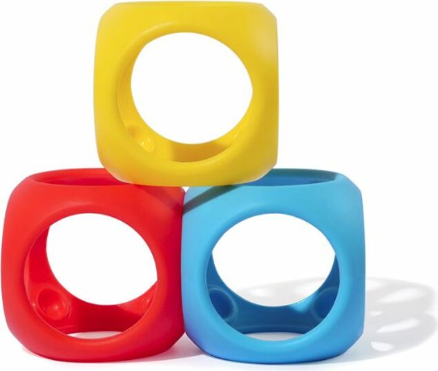 MOLUK OIBO 3 smyslová hračka - základní barvy
