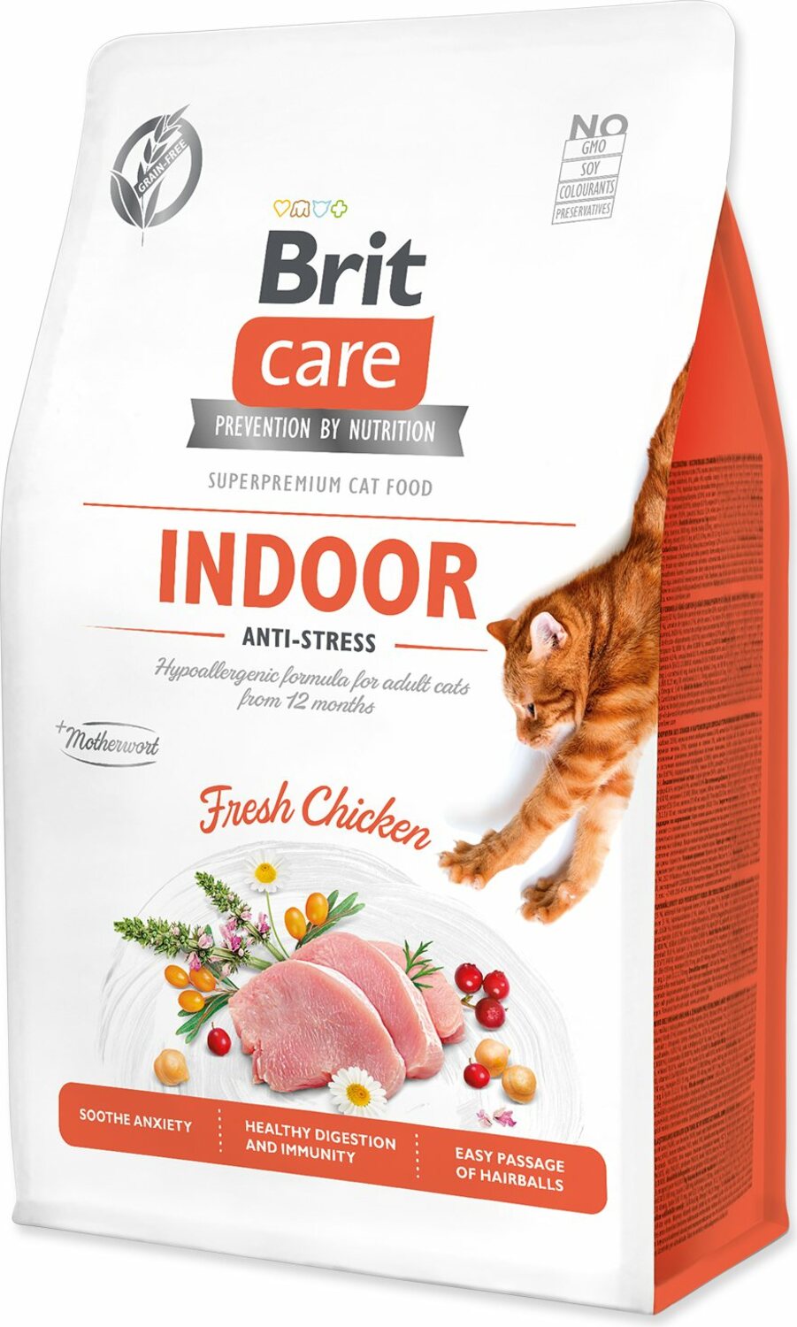 Krmivo Brit Care Cat Grain-Free Indoor Anti-stress 0,4kg