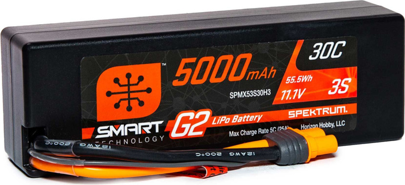 Spektrum Smart G2 LiPo 11.1V 5000mAh 30C HC IC3