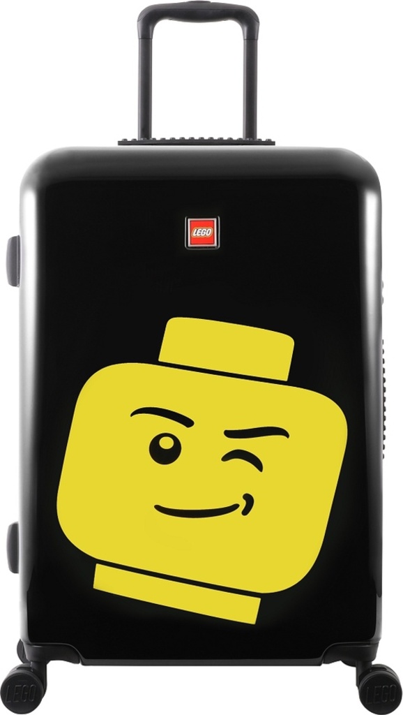 LEGO Luggage ColourBox Minifigure Head 24 '' - Černý
