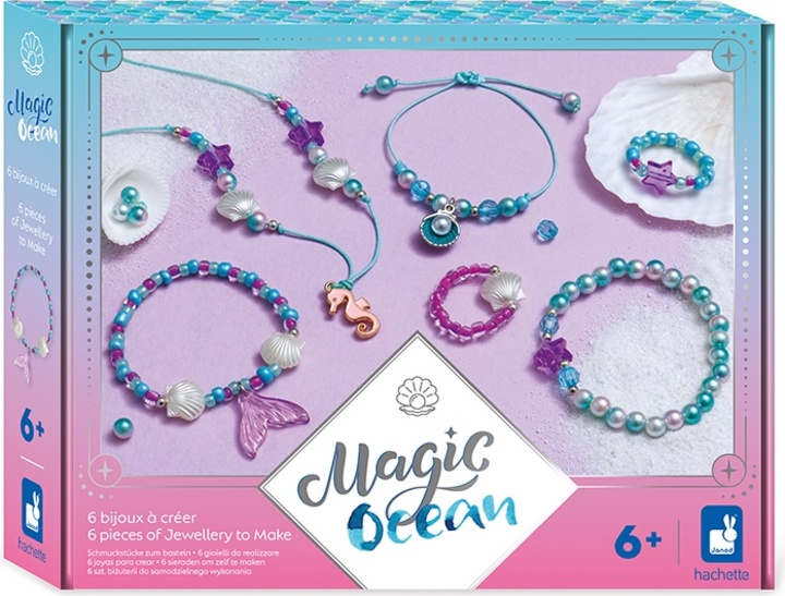 Janod Atelier Kreativní sada Výroba šperků Magický oceán 6 ks