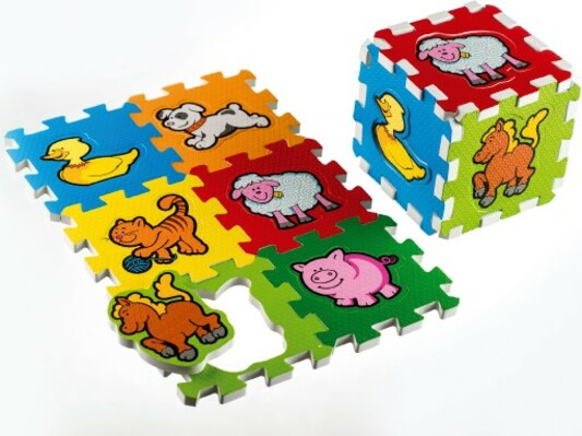 Pěnové puzzle Moje první zvířátka 15x15x1, 2cm 6ks MPZ