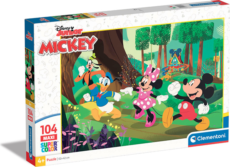 Clementoni - Puzzle Maxi 104 Disney Mickey a přátelé