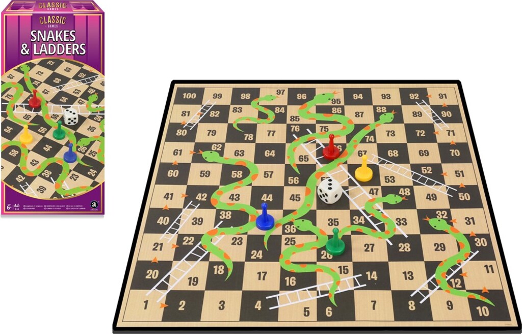 Gioco da tavolo di scale e serpenti - Giochi per bambini