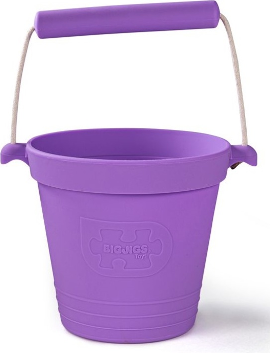 Bigjigs Toys Plážový kbelík fialový