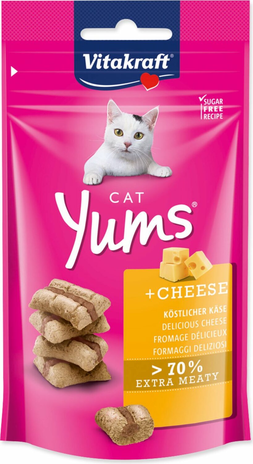 Pochoutka Vitakraft Cat Yums se sýrem 40g