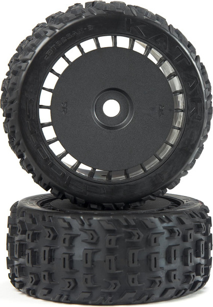 Arrma kolo s pneu dBoots Katar T Belted 6S, černé (2)
