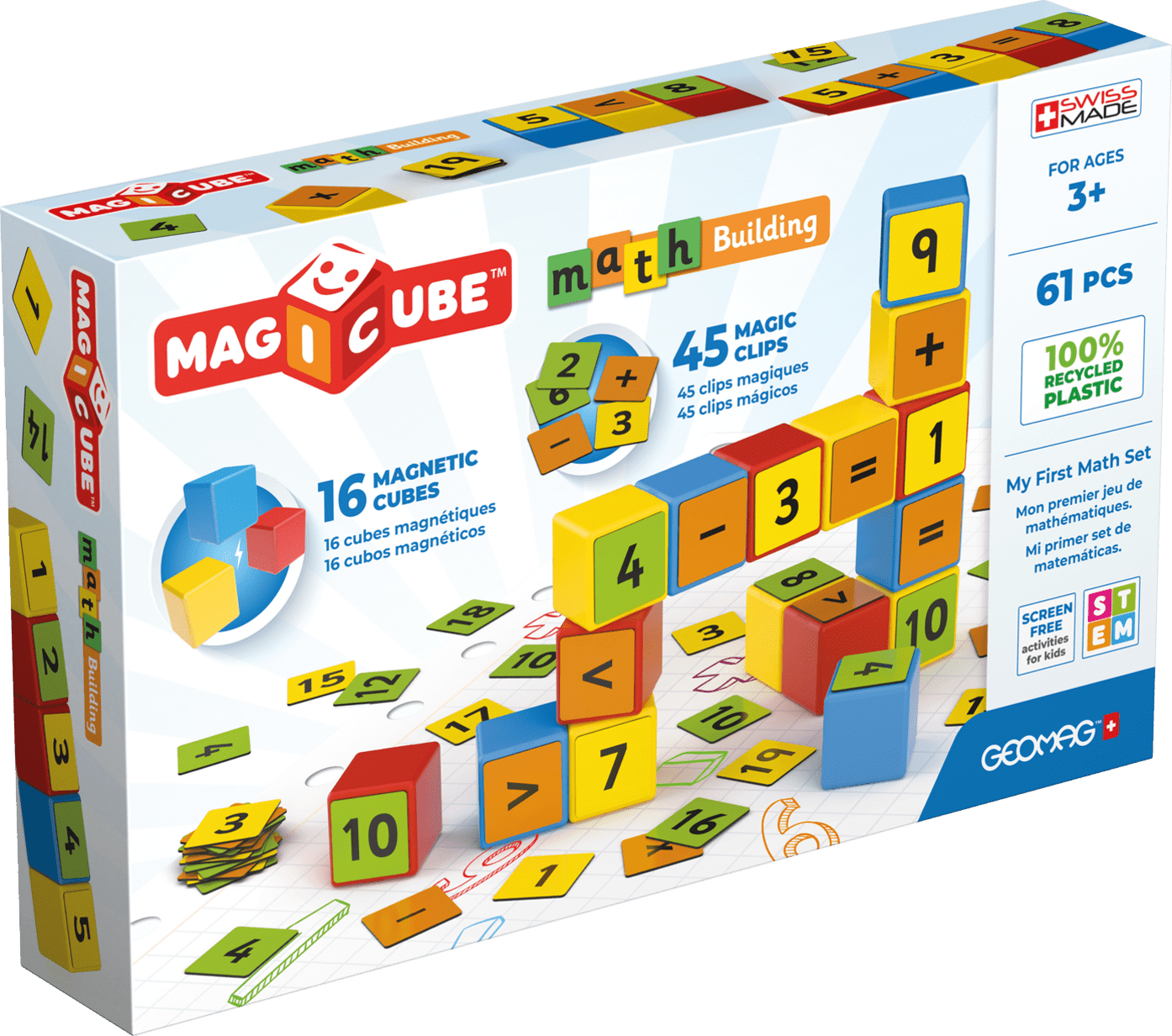 Geomag Magicube Matematika recyklováno 61 kusů