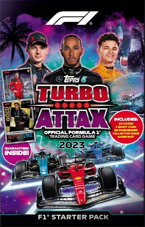 Topps – 2023 Turbo Attax Formule 1 Cards Starter Pack (20 karet + album)