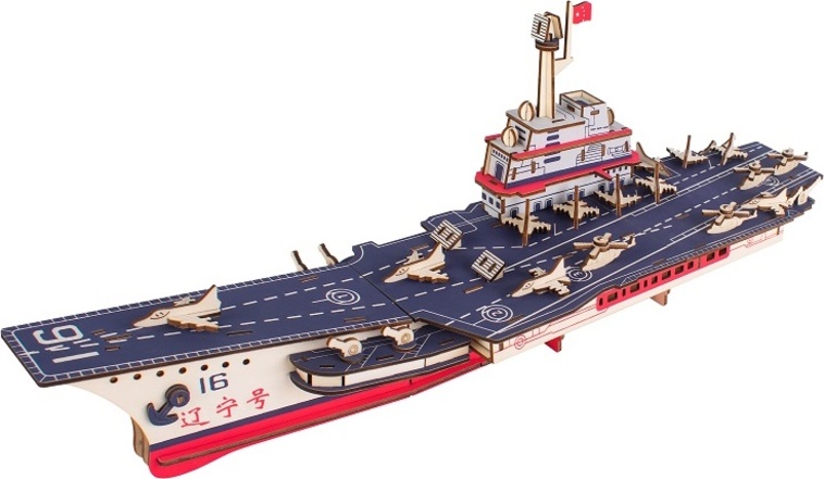 Woodcraft Dřevěné 3D puzzle Letadlová loď Liaoning