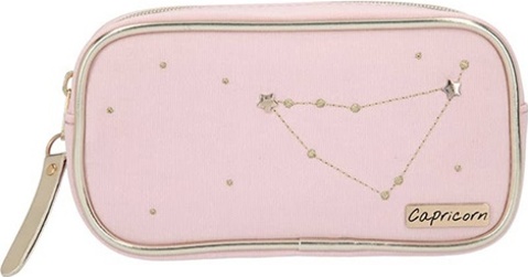 Kosmetická taška Top Model, Růžová, znamení Capricorn (Kozoroh) | 10861_A
