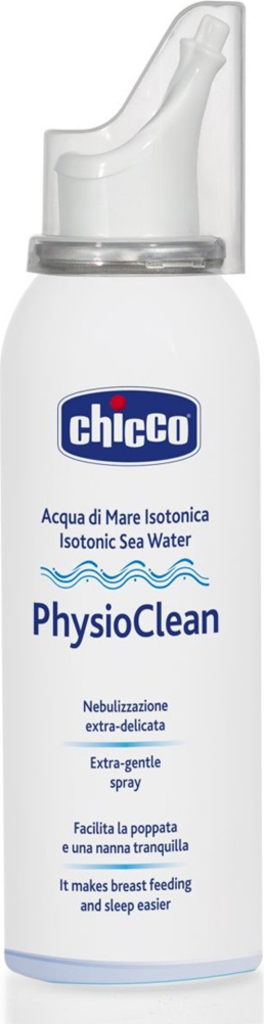 CHICCO Sprej do nosu izotonický s mořskou vodou PhysioClean pro hygienu nosu 100ml, 6m+