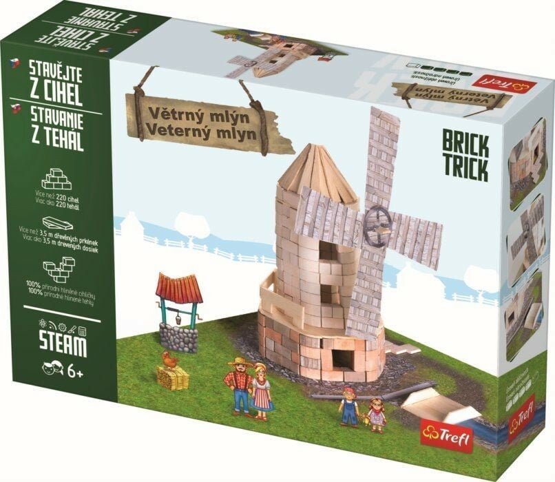 Trefl Brick Trick cihlová stavebnice Větrný mlýn