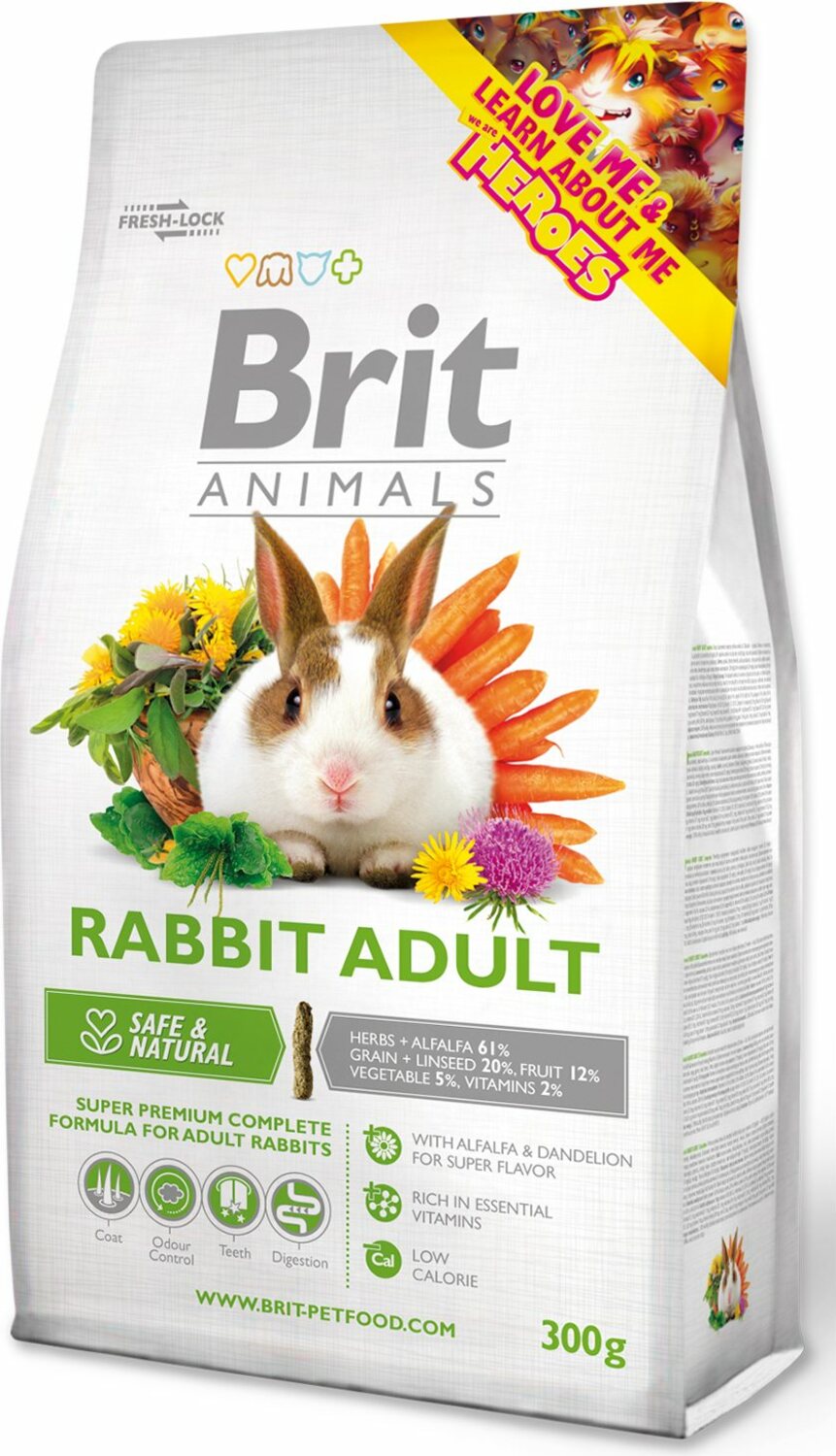 Krmivo Brit Animals Adult Complete králík 300g