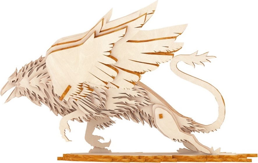 Woodcraft Dřevěné 3D puzzle Griffin