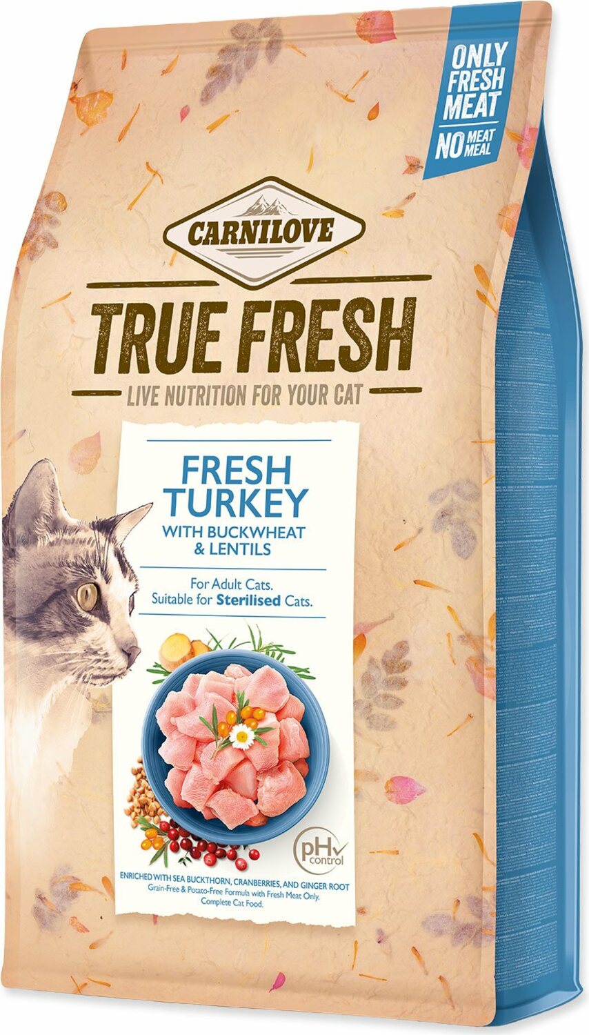 Krmivo Carnilove Cat True Fresh Turkey 4,8 kg