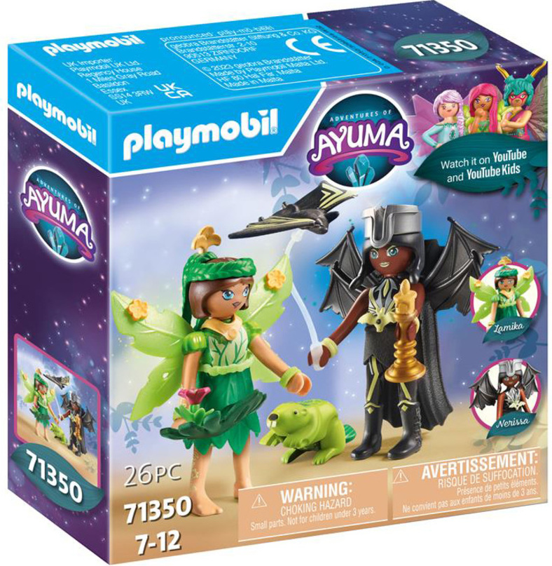 PLAYMOBIL Ayuma 71350 Forest Fairy & Bat Fairy s tajemnými zvířaty