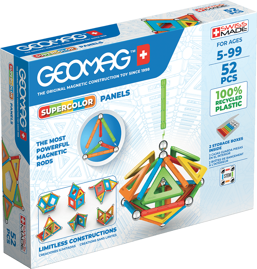 Geomag Supercolor recyklováno 52 kusů