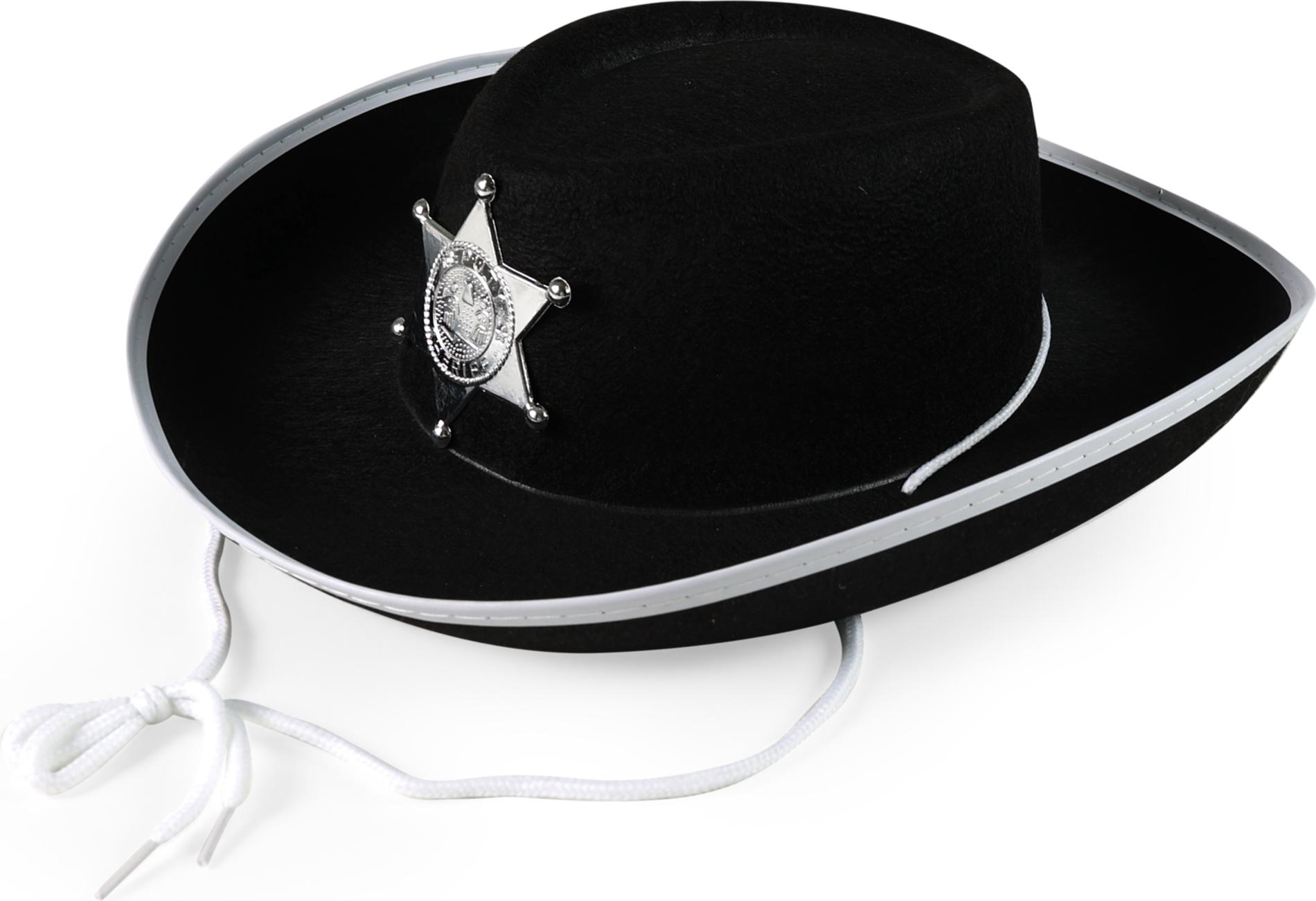 Dětský klobouk černý šerif