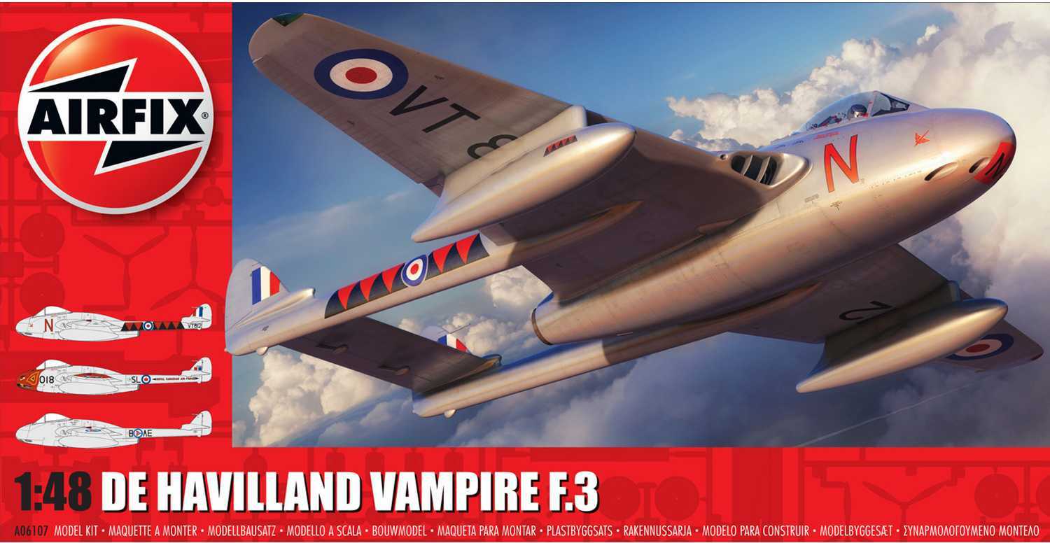 Classic Kit letadlo A06107 - de Havilland Vampire T.3 (1:48)