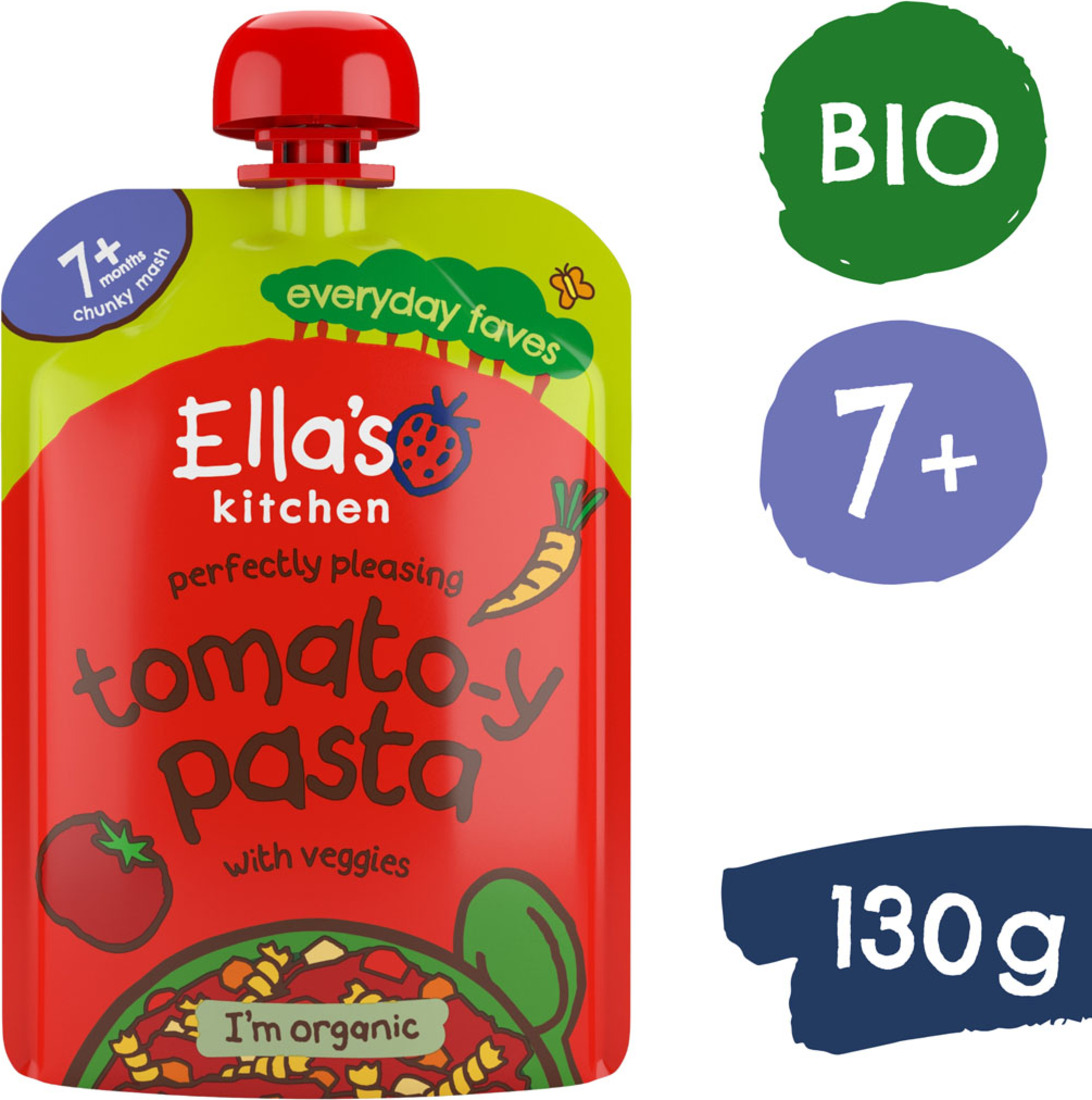 Ella's Kitchen BIO Rajčatové těstoviny se zeleninou (130 g)