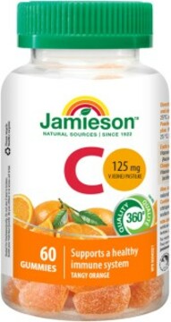 Jamieson Vitamin C Gummies pastilky s příchutí pomeranče 60 pastilek