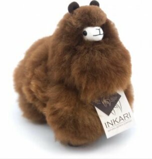 Plyšová hračka Alpaca SMALL - Chocolate