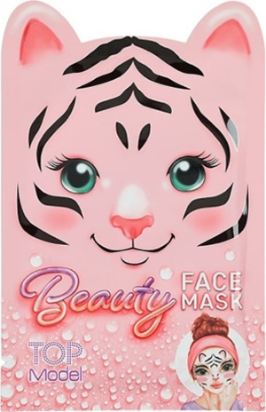 Obličejová maska Top Model, Růžová, Tiger