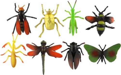 Hmyz 8ks plast 10-12cm
