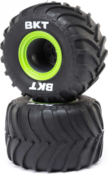 Losi kolo s pneu MT, badlock zelený(2): Mini LMT