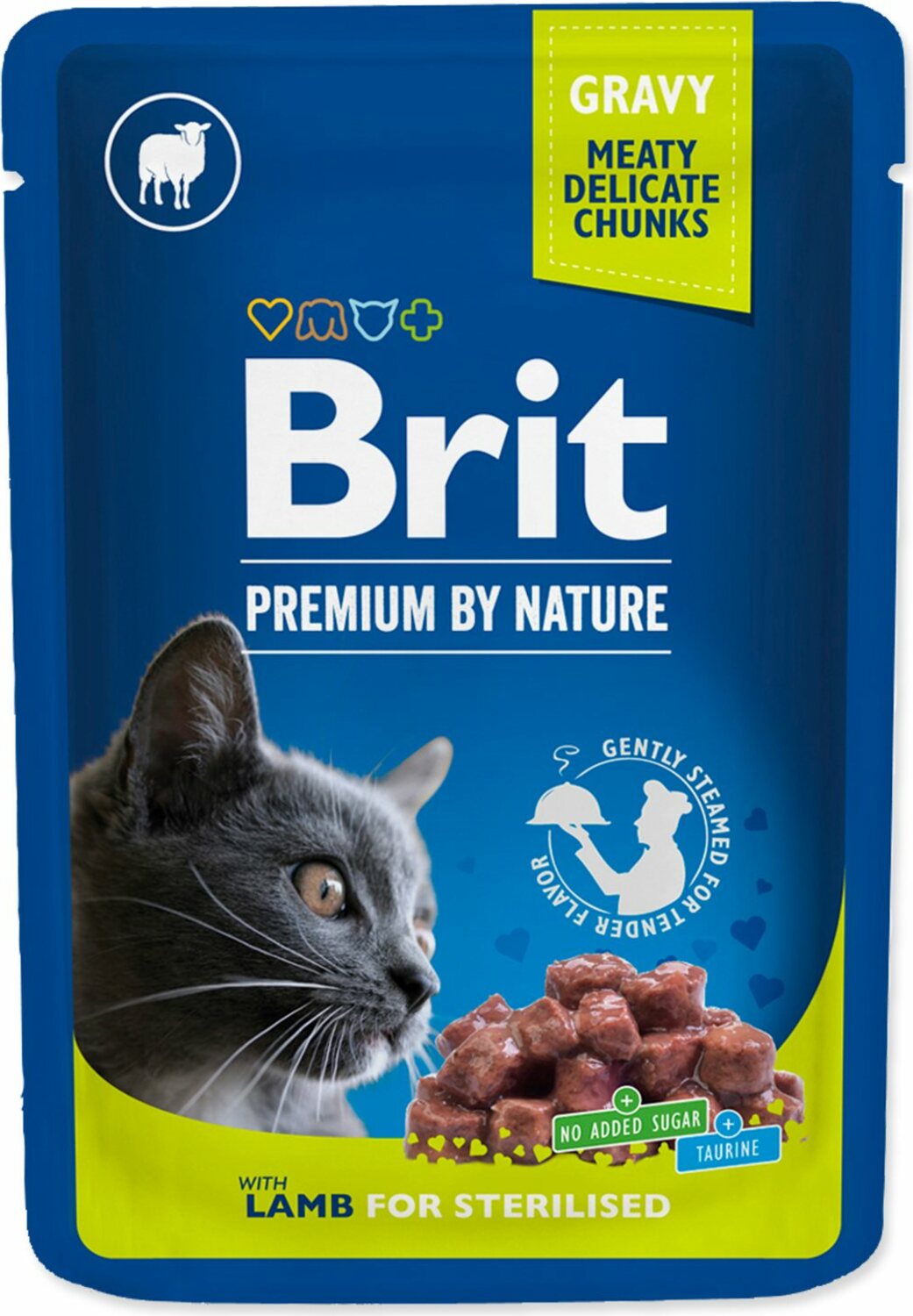 Kapsička Brit Premium Cat Sterilisod jehně 100g
