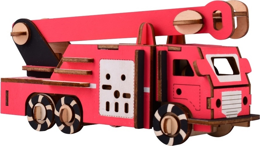 Woodcraft Dřevěné 3D puzzle Hasičské auto