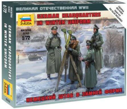 Wargames (WWII) figurky 6232 - German Headquarters in winter uniform (1:72)