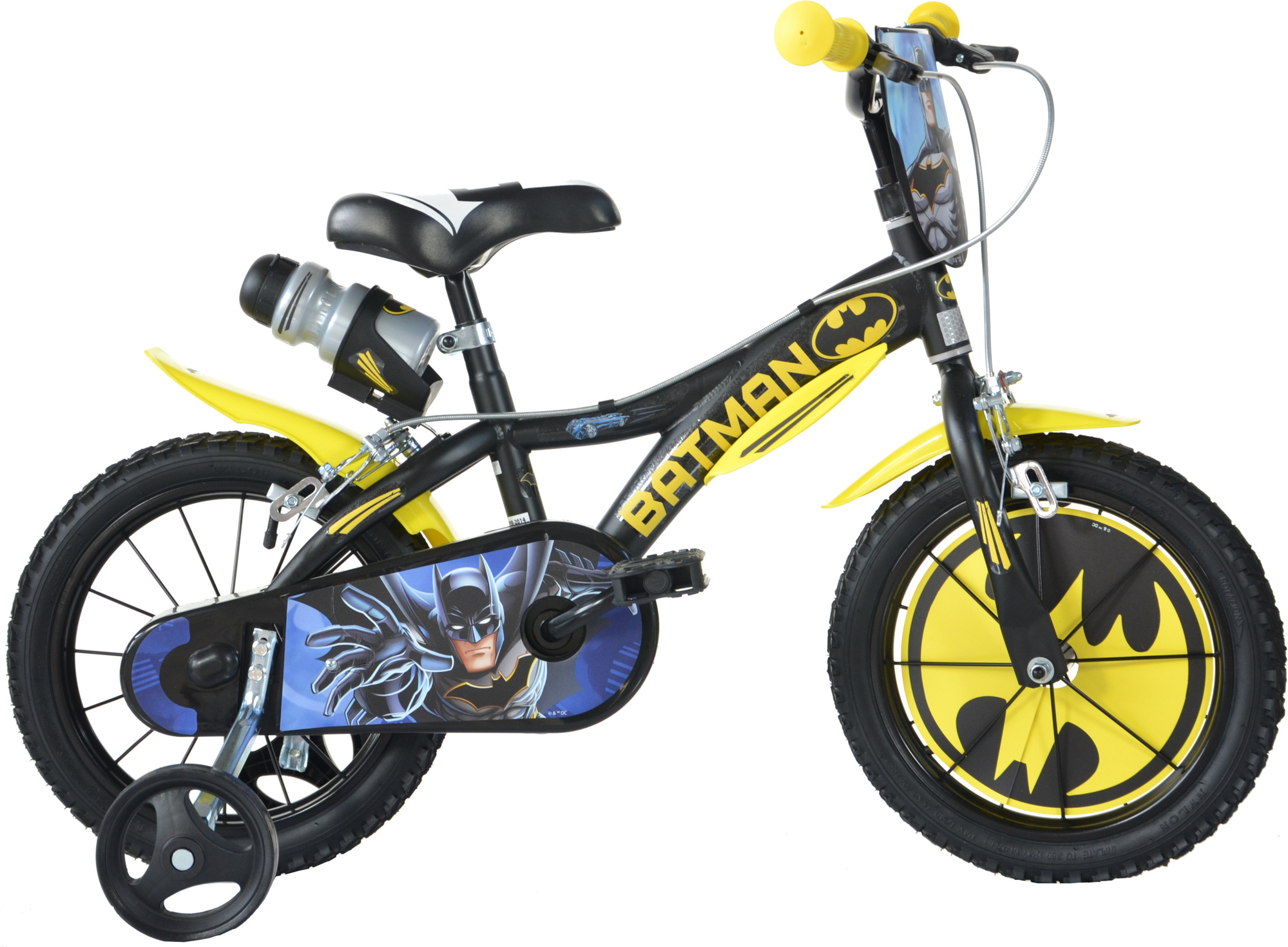 DINO Bikes - Detský bicykel 14" 614-BT- Batman