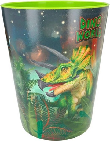 Odpadkový koš Dino World, Zelený